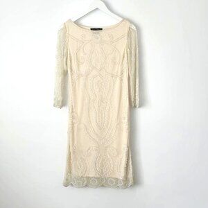 Pisarro Nights Beaded Cocktail/ Wedding/Holiday  Dress Size 6